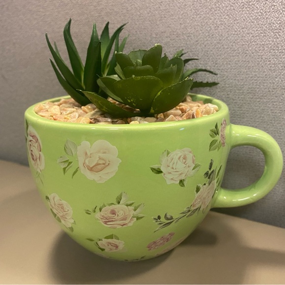 Faux Succulents Within Cute Plant Holders - Picture 2 of 6